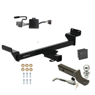 Custom Fit Trailer Hitch Wiring Harness (Plug & Play) 2" Drop Ball-Mount w/ Locking Pin/Clip 2" Chrome BallRubber Hitch Plug Cover Installation Hardware Installation Instructions 76509 118784 7005111 7010 Draw-Tite Trailer Tow Hitch 22-23 H Trailer Tow Hitch For 22-24 Hyundai Tucson 2" Receiver Class 3 Deluxe Package w/ Wiring 2" Ball Mount and Lock