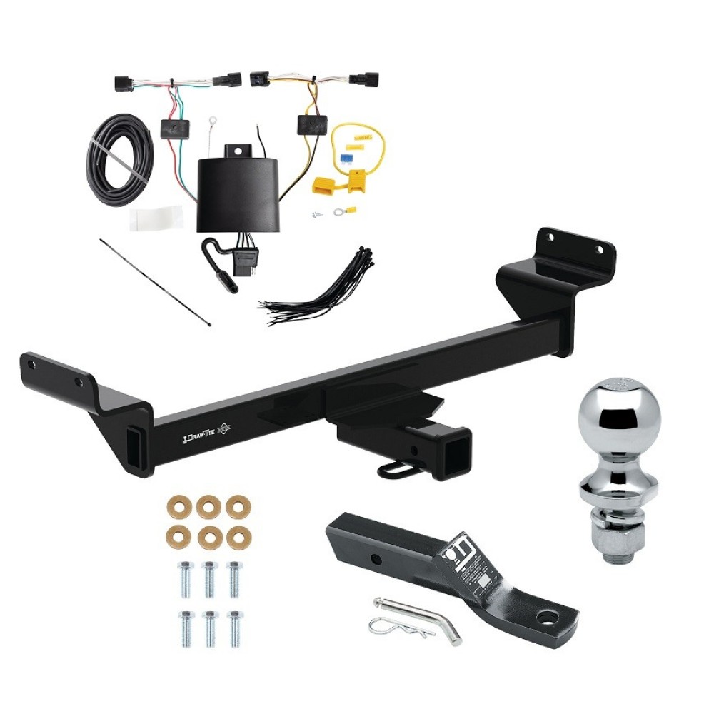 Custom Fit Trailer Hitch Wiring Harness (Plug & Play) 2" Drop Ball-Mount w/ Pin/Clip 1-7/8" Chrome Ball Installation Hardware Installation Instructions 76509 118873 23 63816 Draw-Tite Trailer Tow Hitch 2023 KIA Sportage 2" Receiver Com Trailer Tow Hitch For 23-24 KIA Sportage 2" Receiver Complete Package w/ Wiring and 1-7/8" Ball