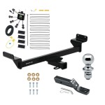 Trailer Tow Hitch For 23-24 KIA Sportage 2" Receiver Class 3 w/ Zero Contact Wiring Harness Kit and 1-7/8" Ball Trailer Tow Hitch For 23-24 KIA Sportage 2" Receiver Class 3 w/ Zero Contact Wiring Harness Kit and 1-7/8" Ball