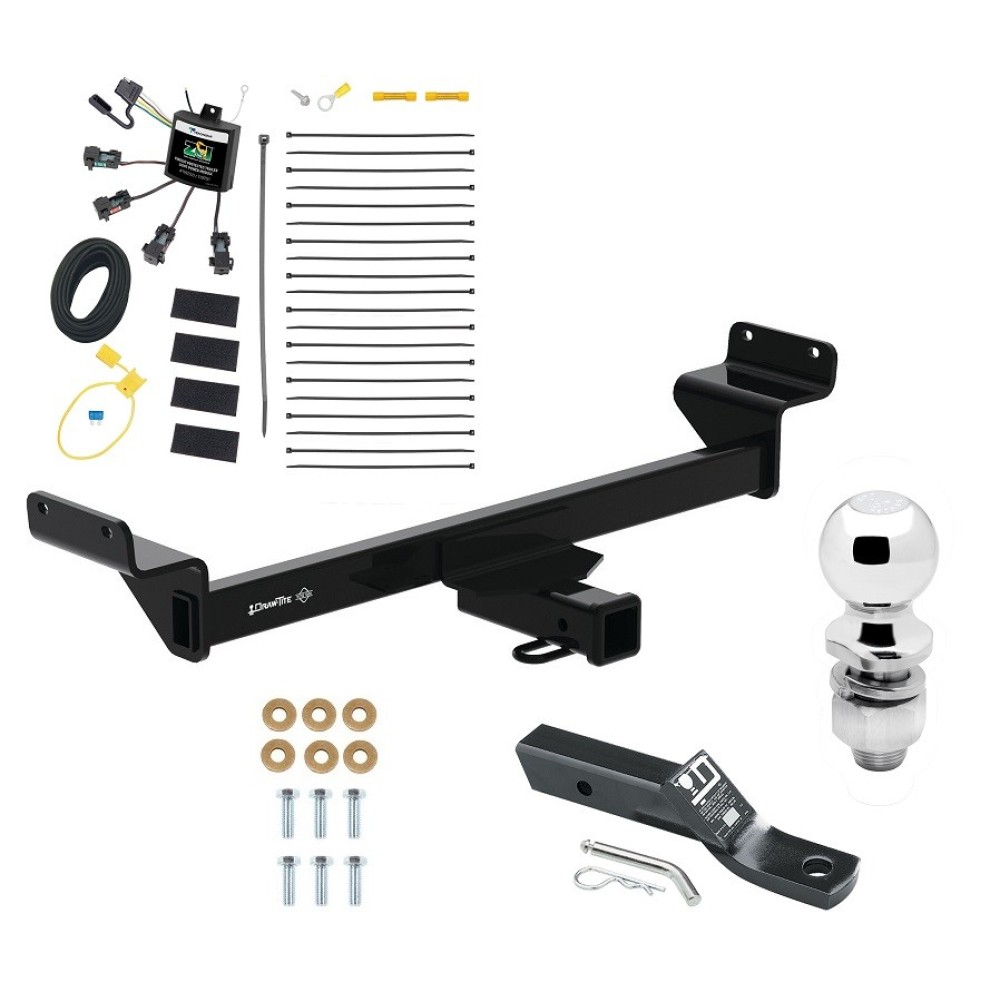 Trailer Tow Hitch For 23-24 KIA Sportage 2" Receiver Class 3 w/ Zero Contact Wiring Harness Kit and 2" Ball Trailer Tow Hitch For 23-24 KIA Sportage 2" Receiver Class 3 w/ Zero Contact Wiring Harness Kit and 2" Ball