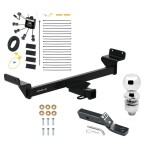 Trailer Tow Hitch For 23-24 KIA Sportage 2" Receiver Class 3 w/ Zero Contact Wiring Harness Kit and 2" Ball Trailer Tow Hitch For 23-24 KIA Sportage 2" Receiver Class 3 w/ Zero Contact Wiring Harness Kit and 2" Ball