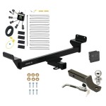 Trailer Tow Hitch For 23-24 KIA Sportage 2" Receiver Class 3 Deluxe Package w/ Zero Contact Wiring 2" Ball Mount and Lock Trailer Tow Hitch For 23-24 KIA Sportage 2" Receiver Class 3 Deluxe Package w/ Zero Contact Wiring 2" Ball Mount and Lock