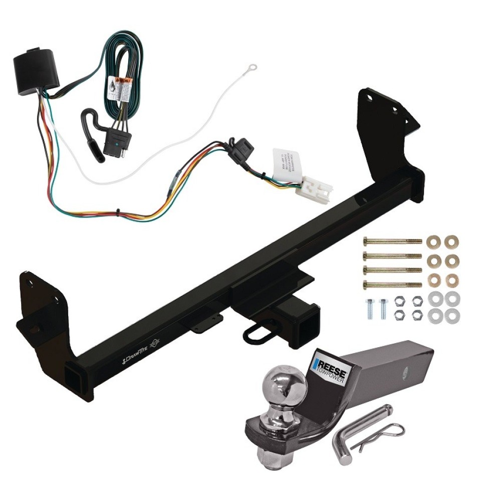 Custom Fit Trailer Hitch Wiring Harness (Plug & Play) 2" Drop Ball-Mount w/ Pin/Clip 2" Chrome Ball Installation Hardware Installation Instructions 76523 118848 21536 Draw-Tite Trailer Tow Hitch 22-23 Mitsubishi Eclipse Cross Complete Packag Trailer Tow Hitch For 22-24 Mitsubishi Eclipse Cross Complete Package w/ Wiring and 2" Ball