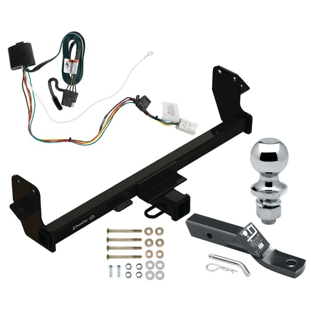 Custom Fit Trailer Hitch Wiring Harness (Plug & Play) 2" Drop Ball-Mount w/ Pin/Clip 1-7/8" Chrome Ball Installation Hardware Installation Instructions 76523 118848 23 63816 Draw-Tite Trailer Tow Hitch 22-23 Mitsubishi Eclipse Cross Class 3 Trailer Tow Hitch For 22-24 Mitsubishi Eclipse Cross Class 3 2" Receiver Complete Package w/ Wiring and 1-7/8" Ball