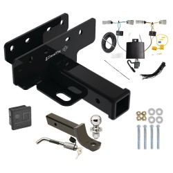 Trailer Tow Hitch For 21-24 Ford Bronco Except w/LED Taillights Deluxe Package Wiring 2" Ball Mount and Lock