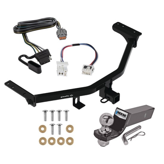 Custom Fit Trailer Hitch Wiring Harness (Plug & Play) 2" Drop Ball-Mount w/ Pin/Clip 2" Chrome Ball Installation Hardware Installation Instructions 76531 118850 21536 Draw-Tite Trailer Tow Hitch 22-23 Nissan Pathfinder 2022 Infiniti QX60 Com Trailer Tow Hitch For 22-23 Nissan Pathfinder 2022 Infiniti QX60 Complete Package w/ Wiring and 2" Ball