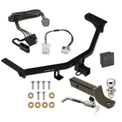 Trailer Tow Hitch For 22-24 Nissan Pathfinder Infiniti QX60 Deluxe Package Wiring 2" Ball Mount and Lock Trailer Tow Hitch For 22-24 Nissan Pathfinder Infiniti QX60 Deluxe Package Wiring 2" Ball Mount and Lock