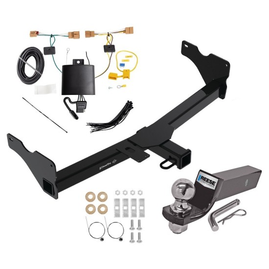Custom Fit Trailer Hitch Wiring Harness (Plug & Play) 2" Drop Ball-Mount w/ Pin/Clip 2" Chrome Ball Installation Hardware Installation Instructions 76551 118811 21536 Draw-Tite Tow Package 18-23 Volkswagen Tiguan Trailer Hitch Wiring 2" Tow Package For 18-23 Volkswagen Tiguan Trailer Hitch w/ Wiring 2" Drop Mount 2" Ball 2" Receiver