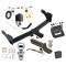 Custom Fit Trailer Hitch Wiring Harness (Plug & Play) 2" Drop Ball-Mount w/ Locking Pin/Clip 2" Chrome Ball 4-Flat Mounting Bracket 1-7/8" Chrome Ball Rubber Hitch Plug Cover Installation Hardware Installation Instructions 76551 118811 Ultimate Tow Package For 18-23 Volkswagen Tiguan Trailer Hitch w/ Wiring 2" Drop Mount Dual 2" and 1-7/8" Ball Lock Bracket Cover 2" Receiver