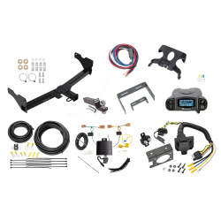 Trailer Hitch Tow Package Prodigy P3 Brake Control For 18-24 Volkswagen Tiguan w/ 7-Way RV Wiring 2" Drop Mount 2" Ball Class 3 2" Receiver Draw-Tite Tekonsha