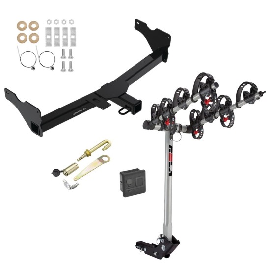 Custom Fit Trailer Hitch 4 Bike Carrier Security J-Pin Rubber Hitch Plug Cover Installation Hardware Installation Instructions 76551 59401 63201 7010 Draw-Tite Trailer Tow Hitch 18-23 VW Volkswagen Tiguan 4 Bike Rack Hitch Lock and Cover 18 19 20 21 22 2 Trailer Tow Hitch For 18-23 VW Volkswagen Tiguan 4 Bike Rack w/ Hitch Lock and Cover