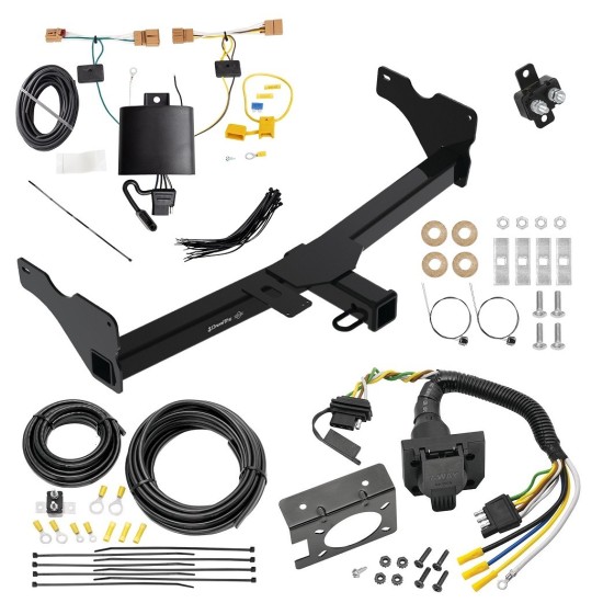 Custom Fit Trailer Hitch Wiring Harness (Plug & Play) Trailer Connector Adapter Brake Control Wiring Kit Circuit Breaker Installation Hardware Installation Instructions 76551 85343 20506 7012a 118811 Draw-Tite Trailer Hitch 7-Way RV Wiring 18-23 Volks Trailer Hitch w/ 7-Way RV Wiring For 18-23 Volkswagen Tiguan Class 3 2" Receiver All Models