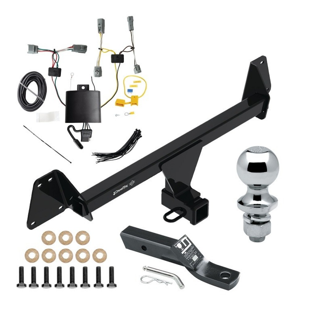 Custom Fit Trailer Hitch Wiring Harness (Plug & Play) 2" Drop Ball-Mount w/ Pin/Clip 1-7/8" Chrome Ball Installation Hardware Installation Instructions 76553 118864 23 63816 Draw-Tite Trailer Tow Hitch 22-23 Toyota Corolla Cross Except w/LE Trailer Tow Hitch For 22-23 Toyota Corolla Cross Except w/LED Taillights 2" Receiver Complete Package w/ Wiring and 1-7/8" Ball