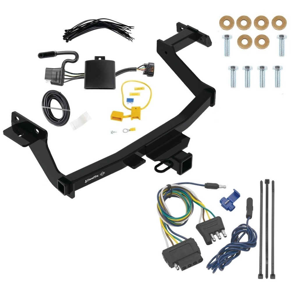 For 2022-2024 Hyundai Santa Cruz Trailer Hitch Tow PKG w/ 5-Flat Wiring Harness By Draw-Tite