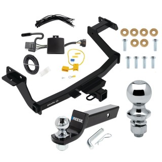 For 2022-2024 Hyundai Santa Cruz Trailer Hitch Tow PKG w/ 4-Flat Wiring + Starter Kit Ball Mount w/ 2" Drop & 2" Ball + 1-7/8" Ball By Draw-Tite