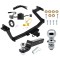 For 2022-2024 Hyundai Santa Cruz Trailer Hitch Tow PKG w/ 4-Flat Wiring + Starter Kit Ball Mount w/ 2" Drop & 2" Ball + 1-7/8" Ball By Draw-Tite