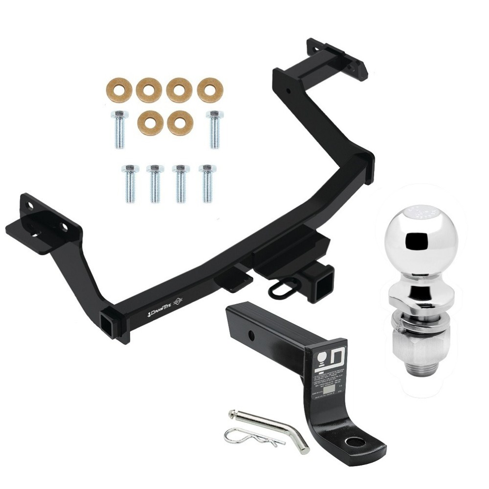 For 2022-2024 Hyundai Santa Cruz Trailer Hitch Tow PKG w/ Ball Mount w/ 4" Drop + 2" Ball By Draw-Tite