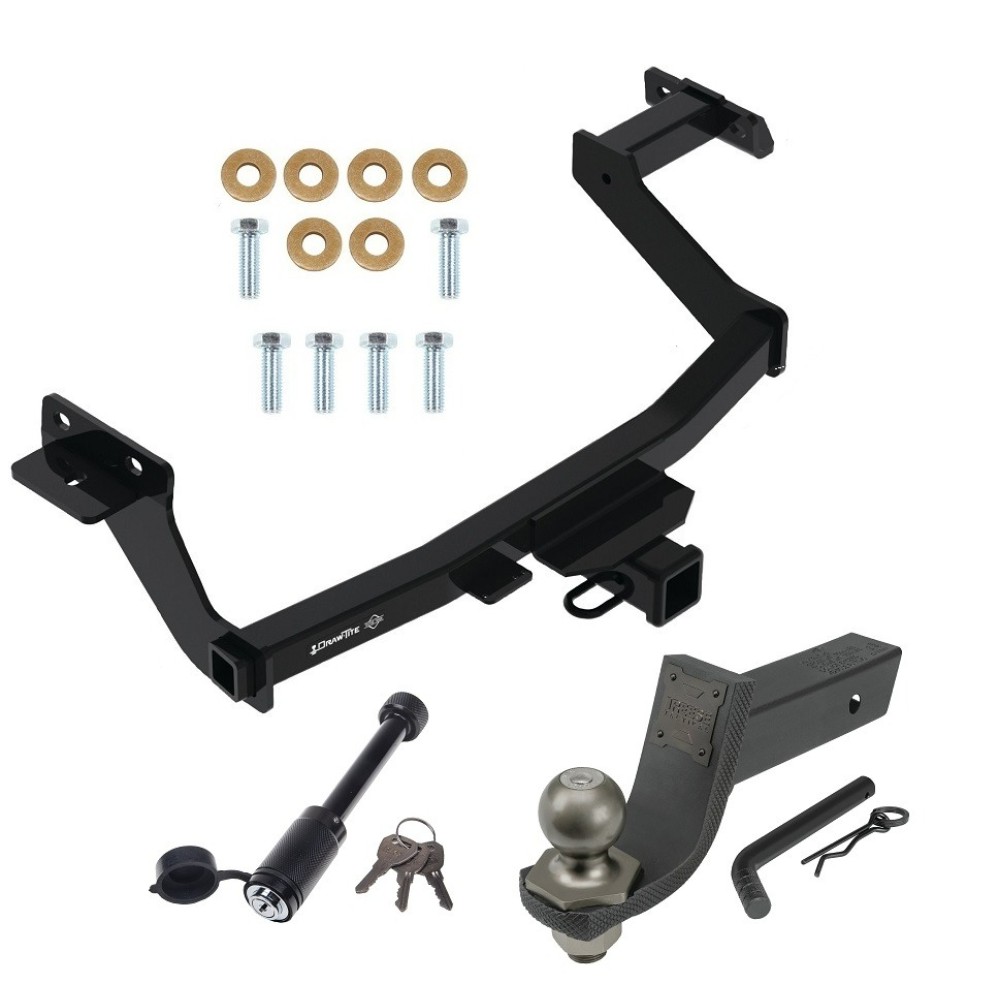For 2022-2024 Hyundai Santa Cruz Trailer Hitch kit by: Draw-Tite For 2022-2024 Hyundai Santa Cruz Trailer Hitch Tow PKG w/ 4-Flat Wiring + Interlock Tactical Starter Kit w/ 3-1/4" Drop & 2" Ball + Tactical Dogbone Lock + Wiring Bracket By Draw-Tite
