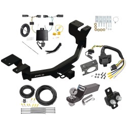 Complete Trailer Hitch Tow Package w/ 7-Way For 22-24 Ford Maverick All Styles 2" Receiver RV Wiring 2" Drop 2" Ball Class 3 Complete Trailer Hitch Tow Package w/ 7-Way For 22-24 Ford Maverick All Styles 2" Receiver RV Wiring 2" Drop 2" Ball Class 3