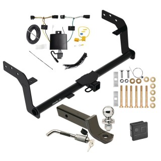 Custom Fit Trailer Hitch Wiring Harness (Plug & Play) 2" Drop Ball-Mount w/ Locking Pin/Clip 2" Chrome Ball Rubber Hitch Plug Cover Installation Hardware Installation Instructions 76577 118851 7005111 7010 Draw-Tite Trailer Tow Hitch 22-23 G Trailer Tow Hitch For 22-25 Genesis GV70 Deluxe Package Wiring 2" Ball Mount and Lock