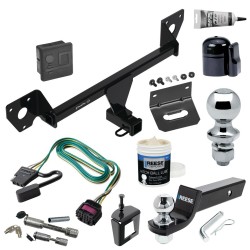 For 20-24 Buick Encore GX Trailer Hitch Tow PKG Wiring +Starter Kit Ball Mount 2" Drop & Dual Balls+Brackt+Dual Hitch & Locks+Wiring Tester+Ball Lube+Electric Grease+Ball Wrench+Anti Rattle Device (For Essence w/Active Towplug Models)