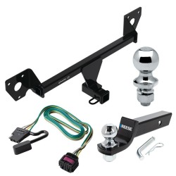 For 2020-2024 Buick Encore GX Trailer Hitch Tow PKG w/ 4-Flat Wiring + Starter Kit Ball Mount w/ 2" Drop & 2" Ball + 1-7/8" Ball (For Essence w/Active Towplug Models) By Draw-Tite