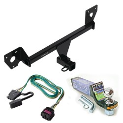 For 2020-2024 Buick Encore GX Trailer Hitch Tow PKG w/ 4-Flat Wiring + Starter Kit Ball Mount w/ 2" Drop & 1-7/8" Ball (For Essence w/Active Towplug Models) By Draw-Tite