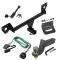 For 2020-2023 Buick Encore GX Trailer Hitch Tow PKG w/ 4-Flat Wiring + Interlock Tactical Starter Kit w/ 3-1/4" Drop & 2" Ball + Tactical Dogbone Lock + Wiring Bracket (For Essence w/Active Towplug Models) By Draw-Tite