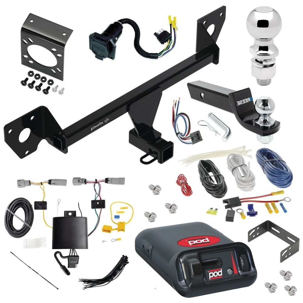 For 2021-2023 Chevy Trailblazer Trailer Hitch kit by: Draw-Tite For 2021-2023 Chevrolet Trailblazer Trailer Hitch Tow PKG w/ Pro Series POD Brake Control + Generic BC Wiring Adapter + 7-Way RV Wiring + 2" & 2-5/16" Ball & Drop Mount (Excludes: w/LED Taillights Models) By Draw-Tite