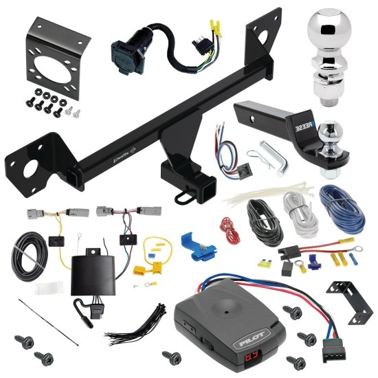 For 2021-2023 Chevy Trailblazer Trailer Hitch kit by: Draw-Tite For 2021-2023 Chevrolet Trailblazer Trailer Hitch Tow PKG w/ Pro Series Pilot Brake Control + Generic BC Wiring Adapter + 7-Way RV Wiring + 2" & 2-5/16" Ball & Drop Mount (Excludes: w/LED Taillights Models) By Draw-Tite