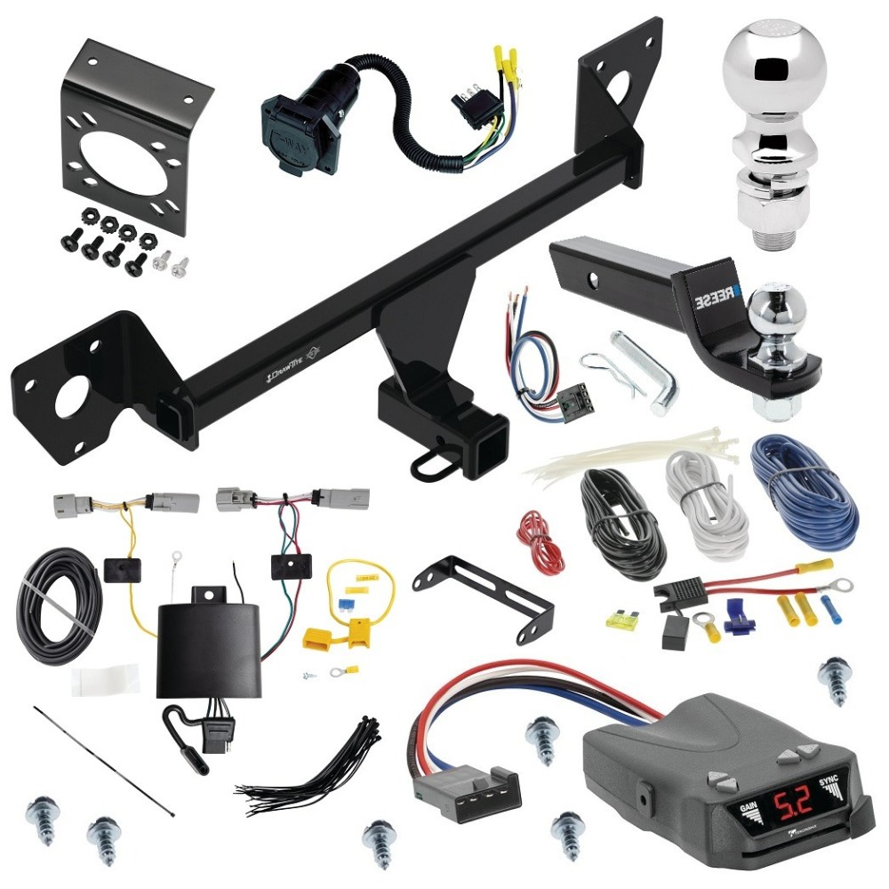 For 2021-2023 Chevy Trailblazer Trailer Hitch kit by: Draw-Tite For 2021-2023 Chevrolet Trailblazer Trailer Hitch Tow PKG w/ Tekonsha Brakeman IV Brake Control + Generic BC Wiring Adapter + 7-Way RV Wiring + 2" & 2-5/16" Ball & Drop Mount (Excludes: w/LED Taillights Models) By Draw-Tite