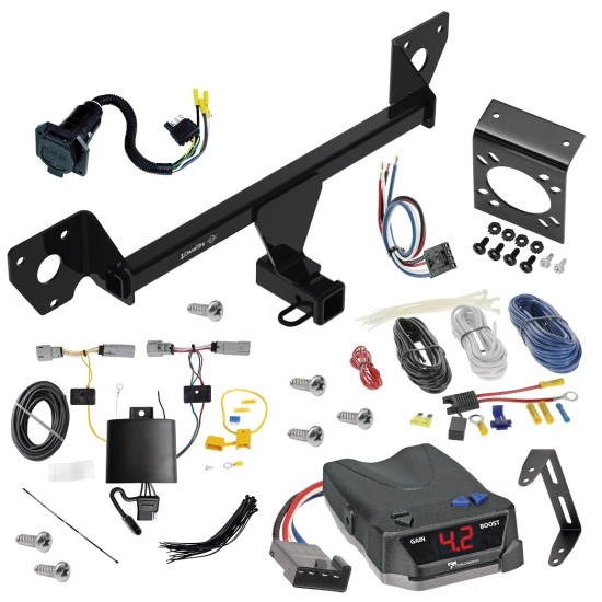 For 2021-2023 Chevy Trailblazer Trailer Hitch kit by: Draw-Tite For 2021-2023 Chevrolet Trailblazer Trailer Hitch Tow PKG w/ Tekonsha BRAKE-EVN Brake Control + Generic BC Wiring Adapter + 7-Way RV Wiring (Excludes: w/LED Taillights Models) By Draw-Tite