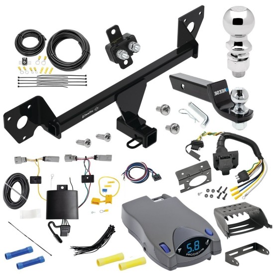 For 2021-2023 Chevy Trailblazer Trailer Hitch kit by: Draw-Tite For 2021-2023 Chevrolet Trailblazer Trailer Hitch Tow PKG w/ Tekonsha Prodigy P2 Brake Control + 7-Way RV Wiring + 2" & 2-5/16" Ball & Drop Mount (Excludes: w/LED Taillights Models) By Draw-Tite