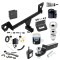 For 2020-2023 Buick Encore GX Trailer Hitch Tow PKG w/ 4-Flat Wiring + Starter Kit Ball Mount w/ 2" Drop & 2" Ball + 2-5/16" Ball + Wiring Bracket + Dual Hitch & Coupler Locks + Hitch Cover + Wiring Tester + Ball Lube +Electric Grea