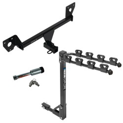 For 2020-2024 Buick Encore GX Trailer Hitch Tow PKG w/ 4 Bike Carrier Rack + Hitch Lock (For Essence w/Active Towplug Models) By Draw-Tite
