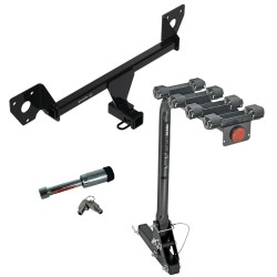 For 2020-2024 Buick Encore GX Trailer Hitch Tow PKG w/ 4 Bike Carrier Rack + Hitch Lock (For Essence w/Active Towplug Models) By Draw-Tite