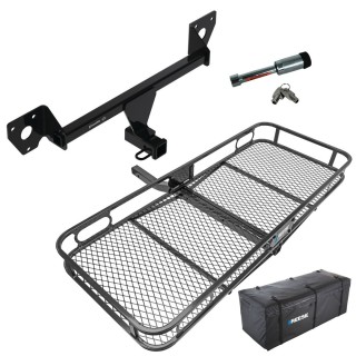 For 2020-2023 Buick Encore GX Trailer Hitch Tow PKG w/ 60" x 24" Cargo Carrier + Cargo Bag + Hitch Lock (For Essence w/Active Towplug Models) By Draw-Tite