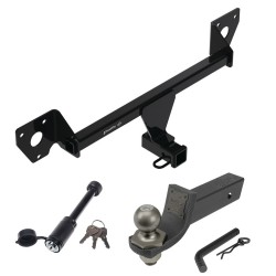 For 2021-2025 Chevrolet Trailblazer Trailer Hitch Tow PKG + Interlock Tactical Starter Kit w/ 2" Drop & 2" Ball + Tactical Dogbone Lock (For w/Active Towplug Models) By Draw-Tite