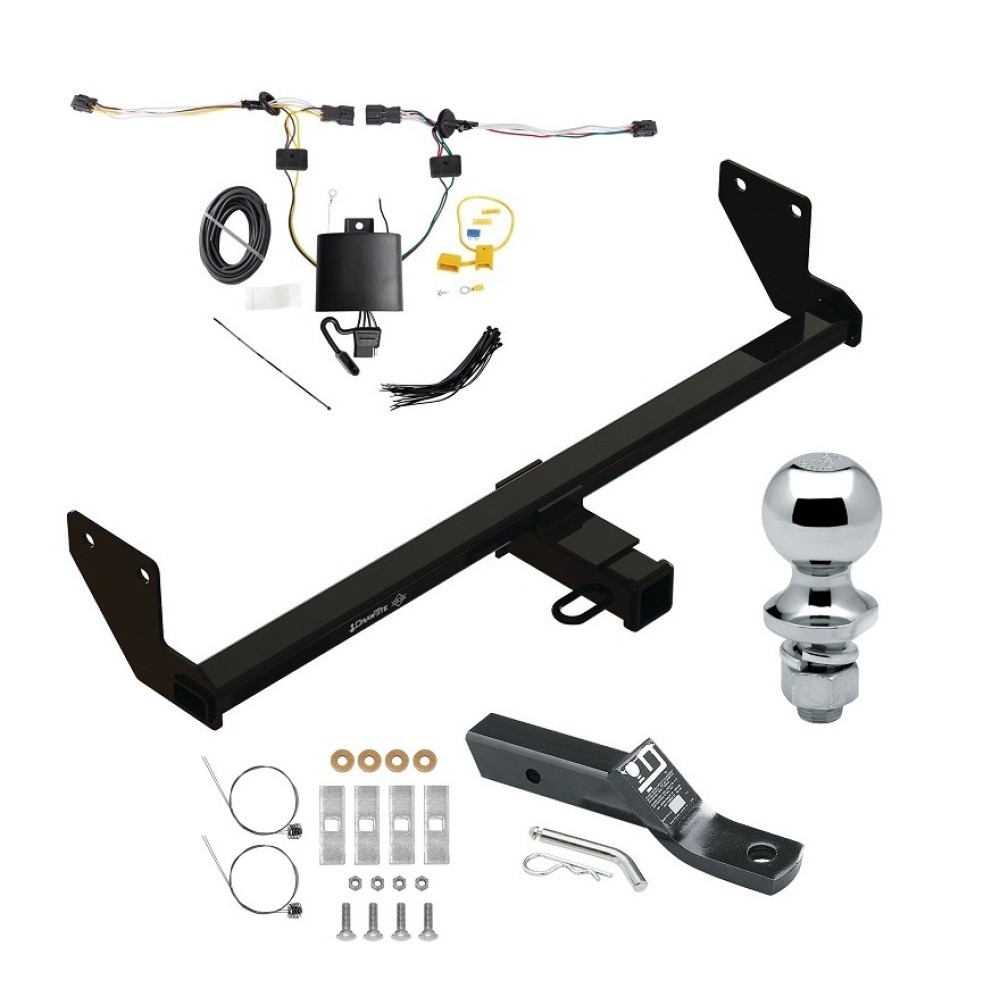 Custom Fit Trailer Hitch Wiring Harness (Plug & Play) 2" Drop Ball-Mount w/ Pin/Clip 1-7/8" Chrome Ball Installation Hardware Installation Instructions 76587 118828 23 63816 Draw-Tite Trailer Tow Hitch 21-23 KIA Seltos Class 3 2" Recei Trailer Tow Hitch For 21-24 KIA Seltos Class 3 2" Receiver Complete Package w/ Wiring and 1-7/8" Ball