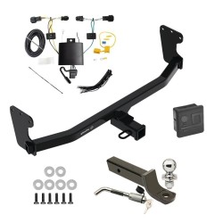 Trailer Tow Hitch For 22-24 KIA EV6 Deluxe Package Wiring 2" Ball Mount and Lock