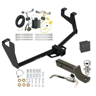 Custom Fit Trailer Hitch Wiring Harness (Plug & Play) 2" Drop Ball-Mount w/ Locking Pin/Clip 2" Chrome BallRubber Hitch Plug Cover Installation Hardware Installation Instructions 76593 118659 7005111 7010 Draw-Tite Trailer Tow Hitch 13-16 C Trailer Tow Hitch For 13-16 Chevrolet Trax 17-22 Trax LS w/ Wiring 2" Ball Mount + Lock Class 3