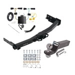 Trailer Tow Hitch For 22-24 Jeep Grand Cherokee 21-24 Grand Cherokee L Complete Package w/ Wiring and 2" Ball Trailer Tow Hitch For 22-24 Jeep Grand Cherokee 21-24 Grand Cherokee L Complete Package w/ Wiring and 2" Ball