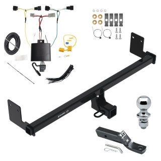 Trailer Tow Hitch For 18-21 Hyundai Kona Class 3 2" Receiver Complete Package w/ Plug & Play Wiring and 1-7/8" Ball Trailer Tow Hitch For 18-21 Hyundai Kona Class 3 2" Receiver Complete Package w/ Plug & Play Wiring and 1-7/8" Ball