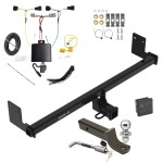 Trailer Tow Hitch For 18-21 Hyundai Kona Deluxe Package Plug & Play Wiring 2" Ball Mount and Lock Trailer Tow Hitch For 18-21 Hyundai Kona Deluxe Package Plug & Play Wiring 2" Ball Mount and Lock