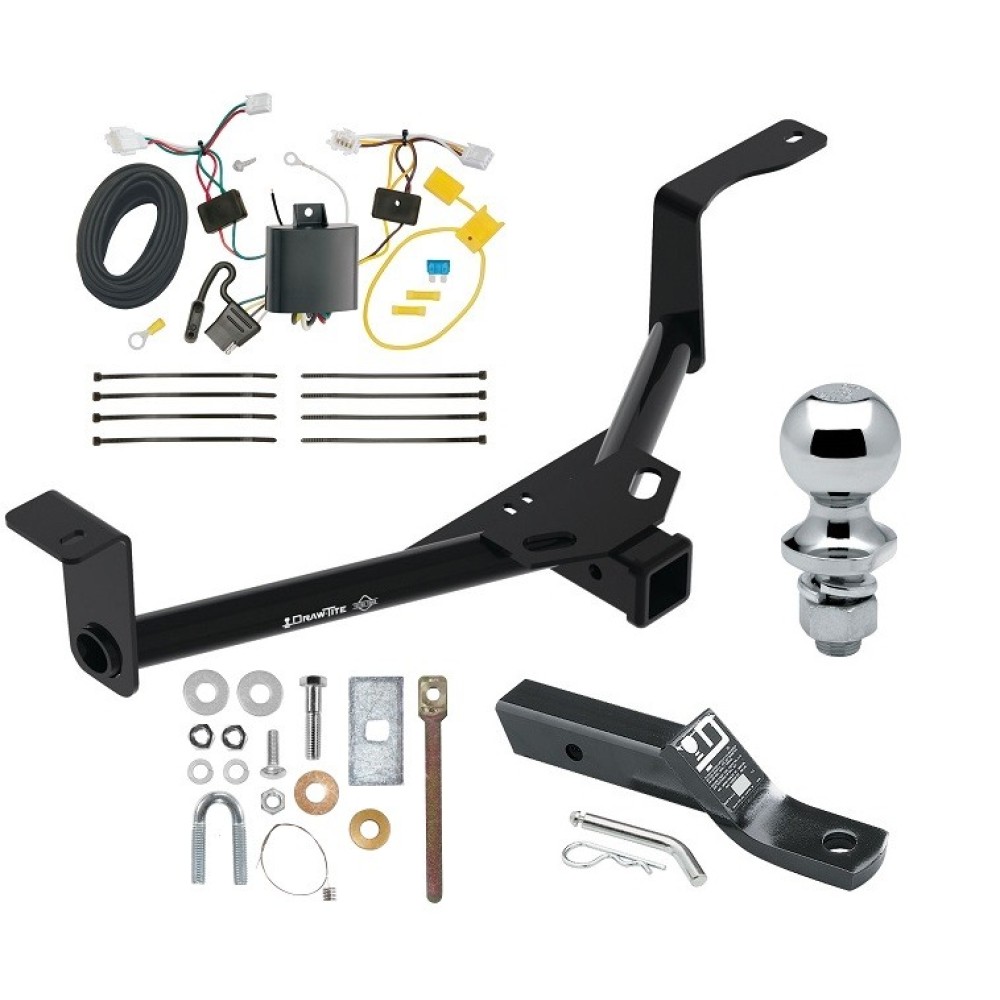 Custom Fit Trailer Hitch Wiring Harness (Plug & Play) 2" Drop Ball-Mount w/ Pin/Clip 1-7/8" Chrome Ball Installation Hardware Installation Instructions 76601 118673 23 63816 Draw-Tite Trailer Tow Hitch 16-22 Honda HR-V 2" Receiver Com Trailer Tow Hitch For 16-22 Honda HR-V 2" Receiver Complete Package w/ Wiring and 1-7/8" Ball
