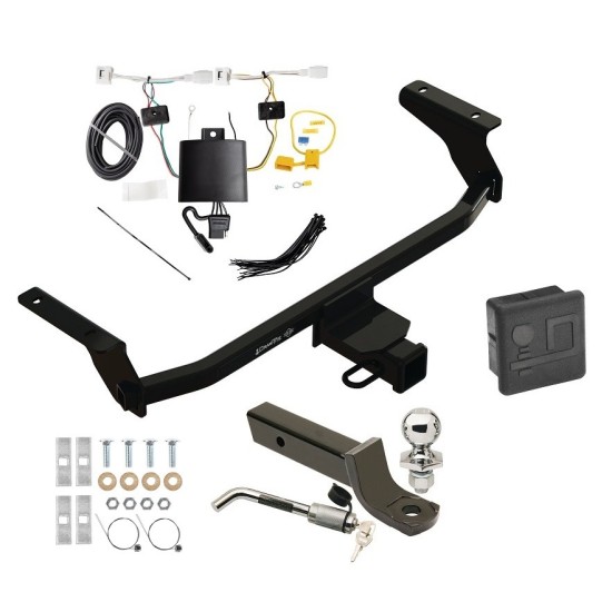 Custom Fit Trailer Hitch Wiring Harness (Plug & Play) 2" Drop Ball-Mount w/ Locking Pin/Clip 2" Chrome Ball Rubber Hitch Plug Cover Installation Hardware Installation Instructions 76603 118822 7005111 7010 Draw-Tite Trailer Tow Hitch 20-23 Trailer Tow Hitch For 20-23 Mazda CX-30 Deluxe Package Wiring 2" Ball Mount and Lock