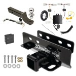 Custom Fit Trailer Hitch Wiring Harness (Plug & Play) 2" Drop Ball-Mount w/ Locking Pin/Clip 2" Chrome Ball Rubber Hitch Plug Cover Installation Hardware Installation Instructions 76605 118849 7005111 7010 Draw-Tite Trailer Tow Hitch 21-23 Trailer Tow Hitch For 21-24 Ford Bronco w/LED Taillights Except Models w/OEM Hitch Deluxe Package Wiring 2" Ball Mount and Lock