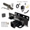 Custom Fit Trailer Hitch Wiring Harness (Plug & Play) 2" Drop Ball-Mount w/ Locking Pin/Clip 2" Chrome Ball Rubber Hitch Plug Cover Installation Hardware Installation Instructions 76605 118849 7005111 7010 Draw-Tite Trailer Tow Hitch 21-23 Trailer Tow Hitch For 21-24 Ford Bronco w/LED Taillights Except Models w/OEM Hitch Deluxe Package Wiring 2" Ball Mount and Lock