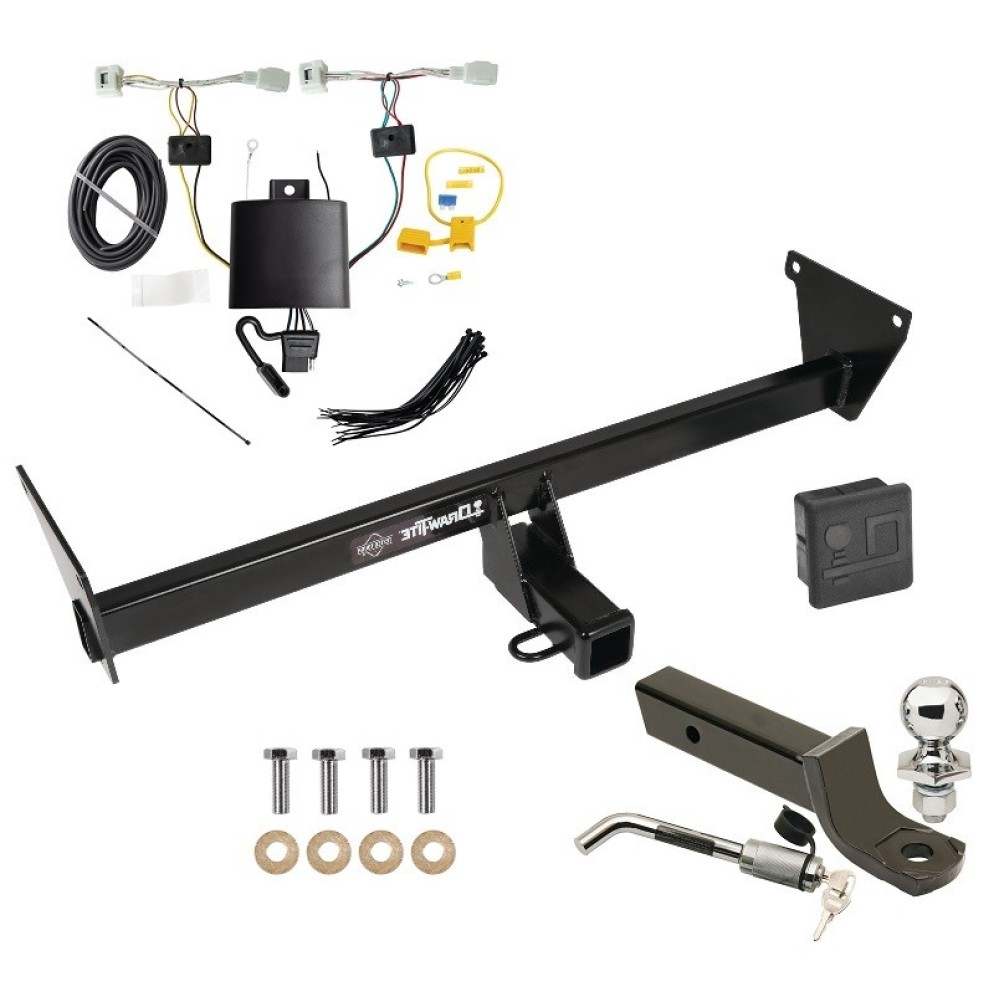 Custom Fit Trailer Hitch Wiring Harness (Plug & Play) 2" Drop Ball-Mount w/ Locking Pin/Clip 2" Chrome Ball Rubber Hitch Plug Cover Installation Hardware Installation Instructions 76624 118871 7005111 7010 Draw-Tite Trailer Tow Hitch 2023 M Trailer Tow Hitch For 23-24 Mazda CX-50 Deluxe Package Wiring 2" Ball Mount and Lock