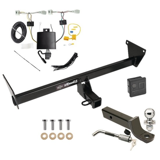Custom Fit Trailer Hitch Wiring Harness (Plug & Play) 2" Drop Ball-Mount w/ Locking Pin/Clip 2" Chrome Ball Rubber Hitch Plug Cover Installation Hardware Installation Instructions 76624 118871 7005111 7010 Draw-Tite Trailer Tow Hitch 2023 M Trailer Tow Hitch For 23-24 Mazda CX-50 Deluxe Package Wiring 2" Ball Mount and Lock